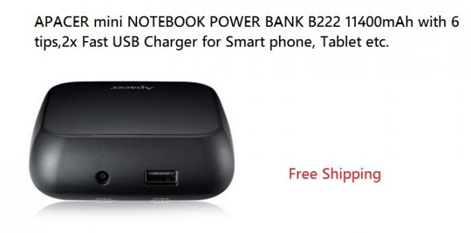 APACER mini NOTEBOOK POWER BANK B222 11400mAh