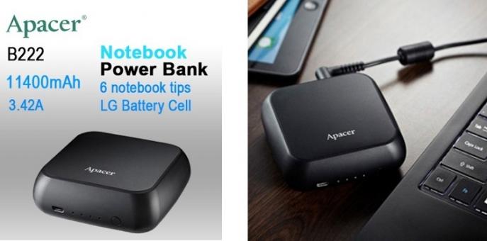 APACER mini NOTEBOOK POWER BANK B222 11400mAh