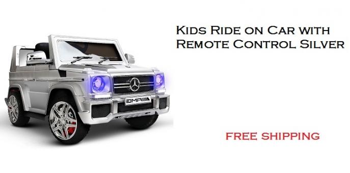 Kids Ride on Car with Remote Control Silver