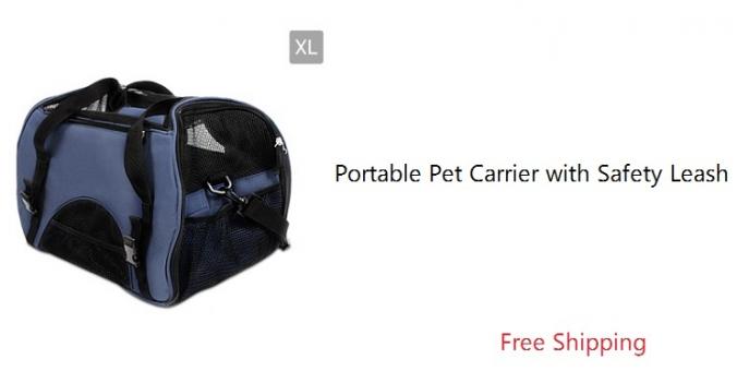 Portable Pet Carrier with Safety Leash