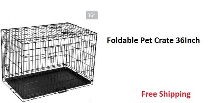 Foldable Pet Crate 36Inch