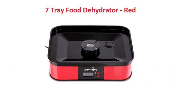 7 Tray Food Dehydrator - Red