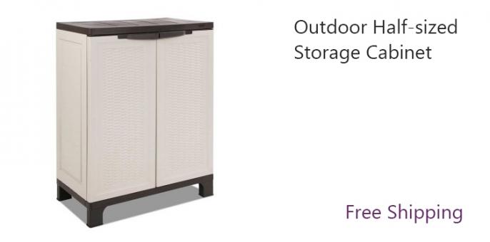 Outdoor Half-sized Storage Cabinet 