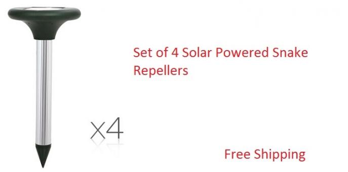 Set of 4 Solar Powered Snake Repellers